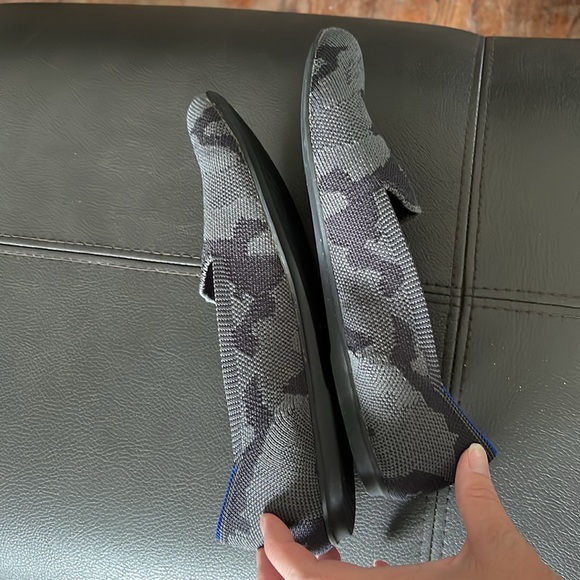 Rothys The Loafers Dark Gray Camo Luxury Flats Loafers - Picture 4 of 9